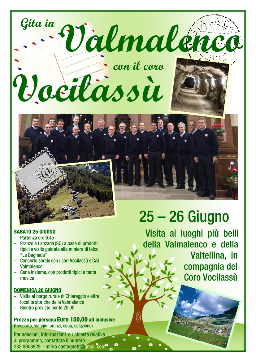 Gita in Valmalenco con il coro Vocilassù